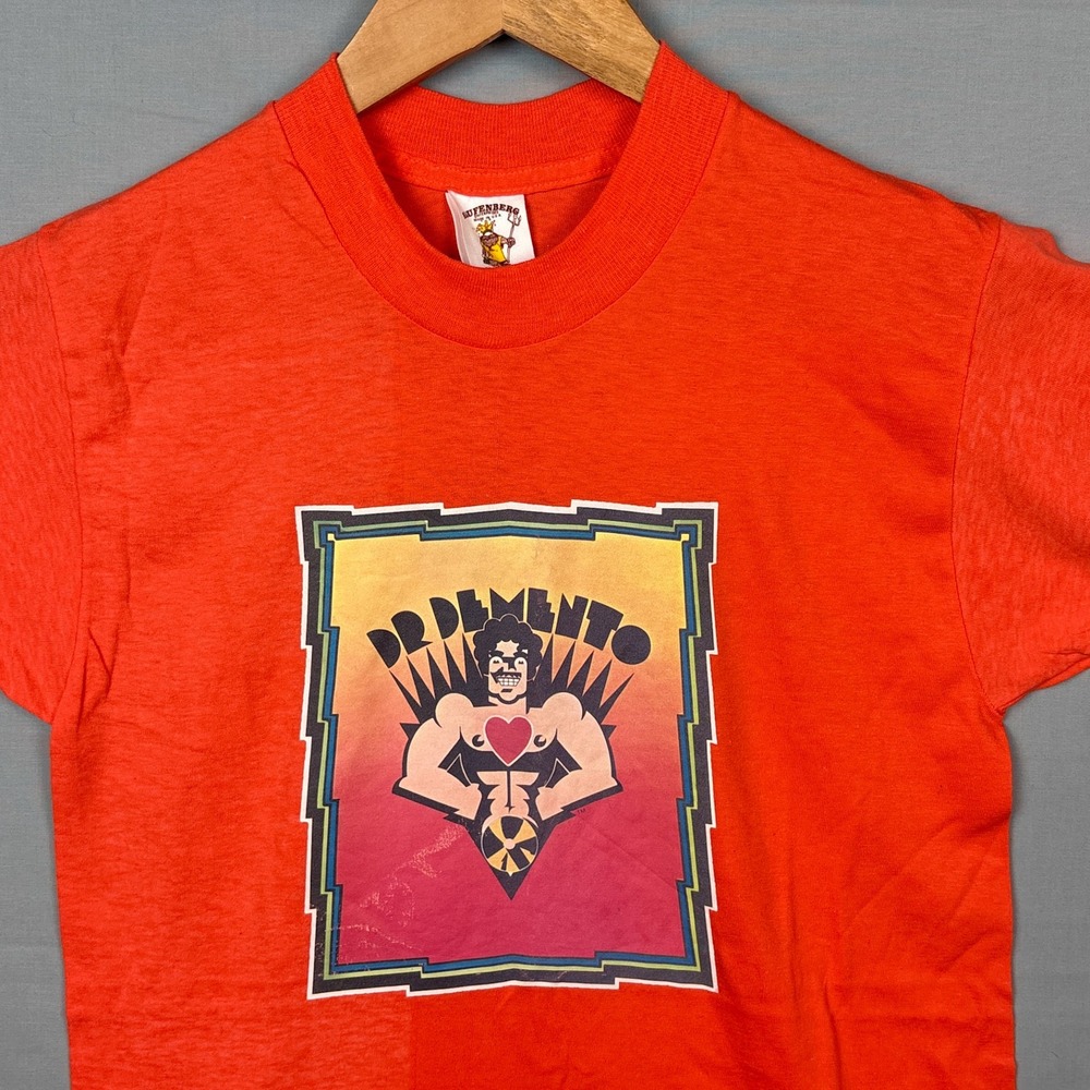 Vintage 80s Dr Demento Medium T-Shirt Radio Show DJ Single Stitch